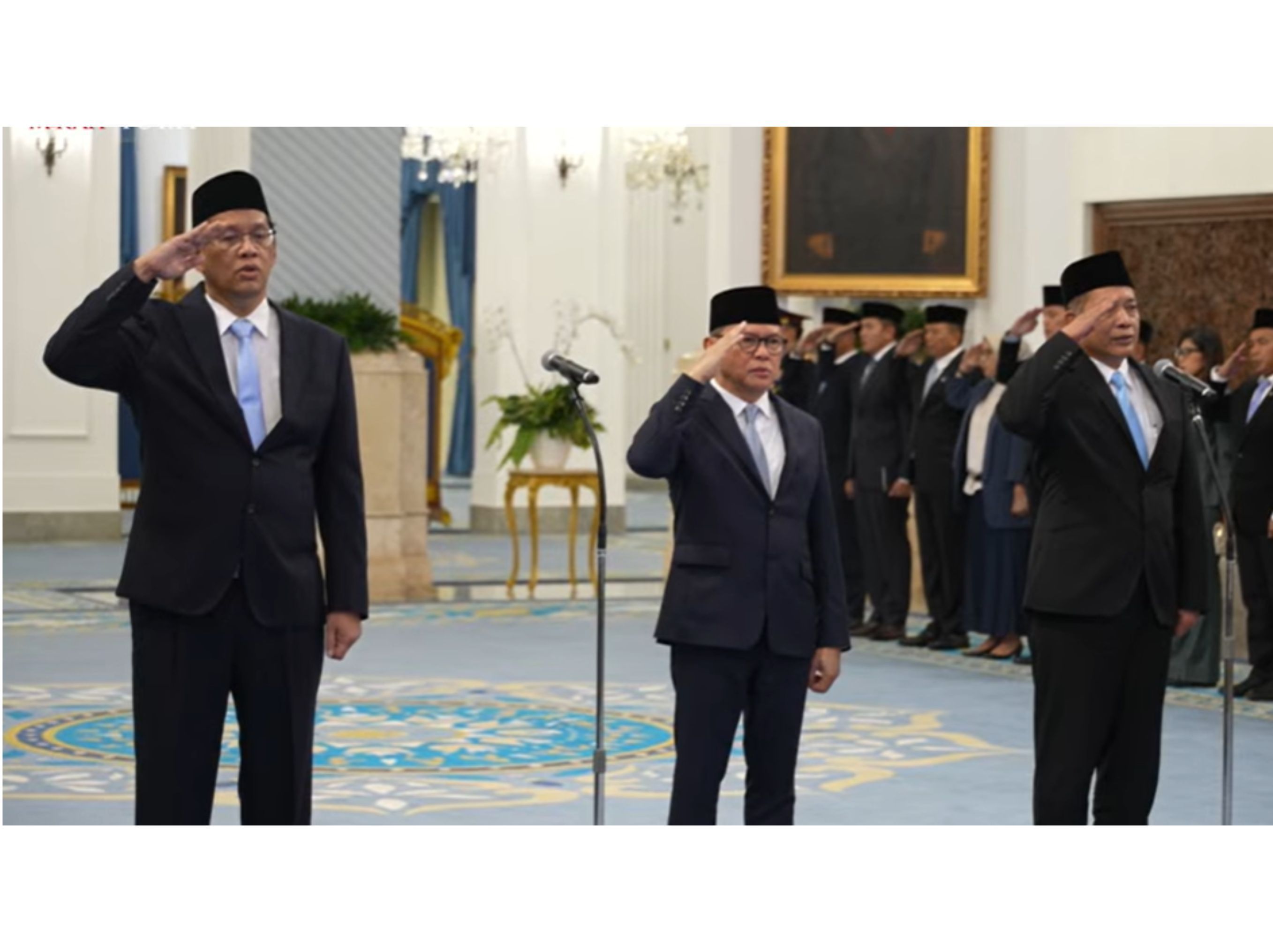Pelantikan Menteri di Istana Negara <b>(Youtube Sekretariat Presiden)</b>
