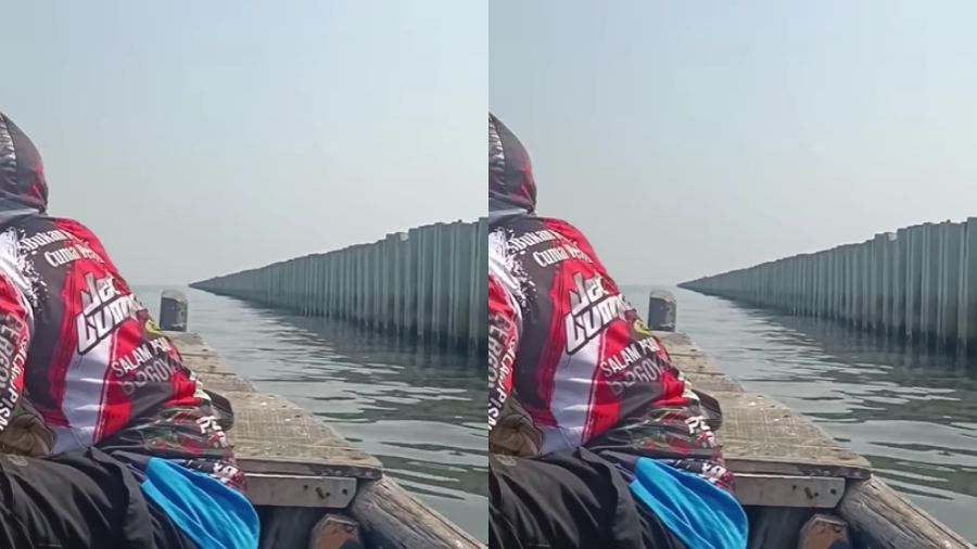 Tanggul Beton Laut Cilincing <b>(Instagram @andreli_48)</b>