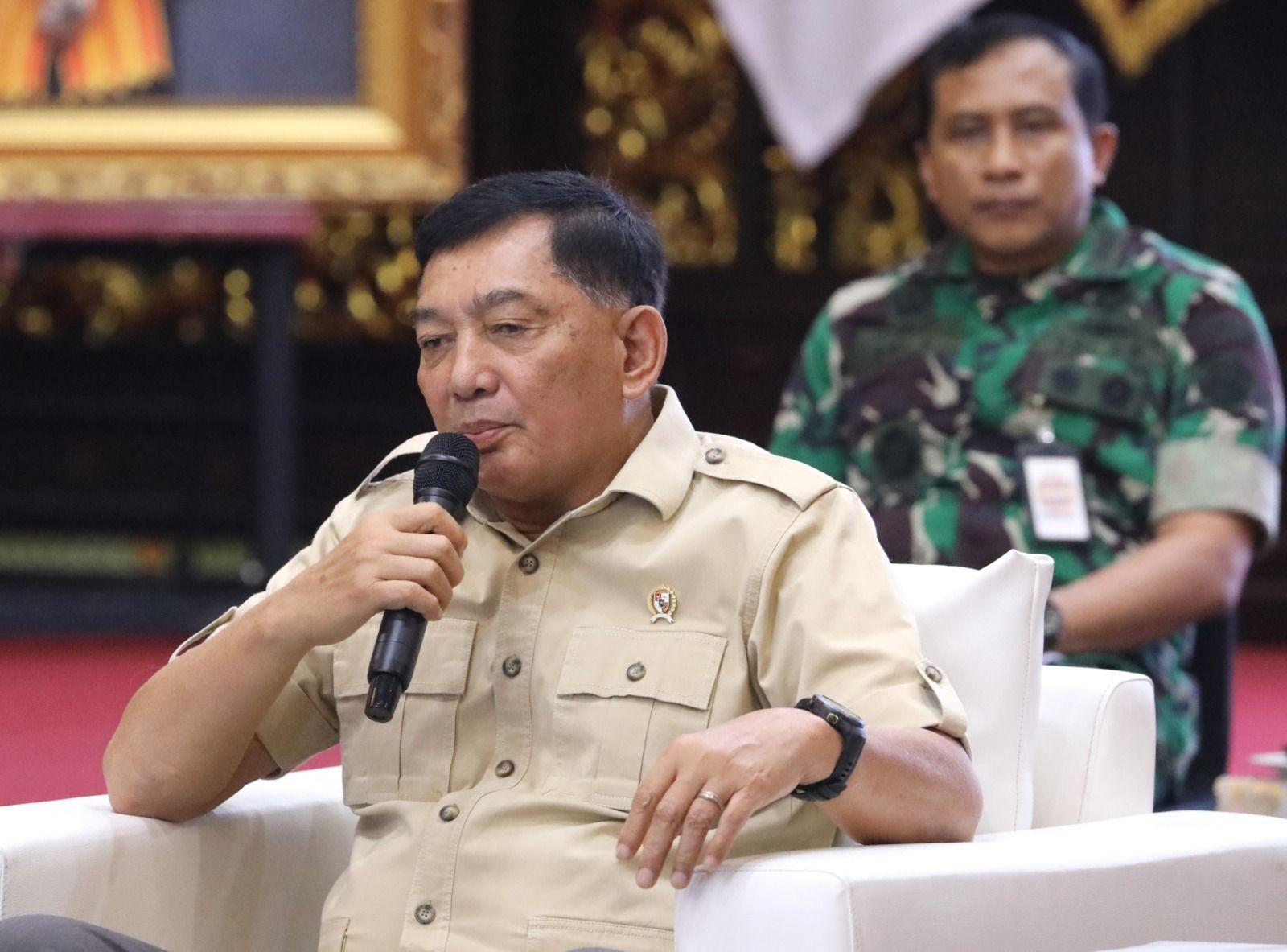 Menteri Pertahanan RI Sjafrie Sjamsoeddin selaku Ketua Harian Dewan Pertahanan&nbsp;Nasional&nbsp;(DPN) <b>(Istimewa)</b>
