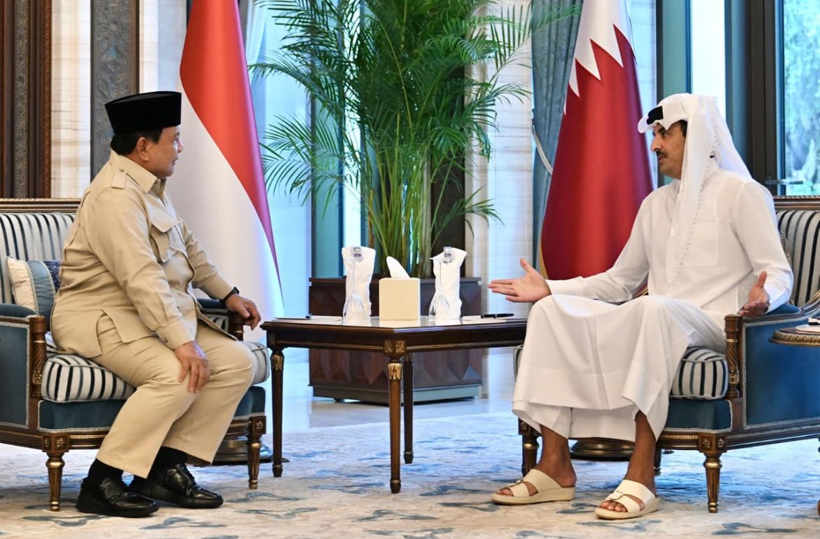 Moment Prabowo Bertemu Emir Qatar beri Dukungan dan Solidaritas Indonesia <b>(Sekretariat Presiden)</b>