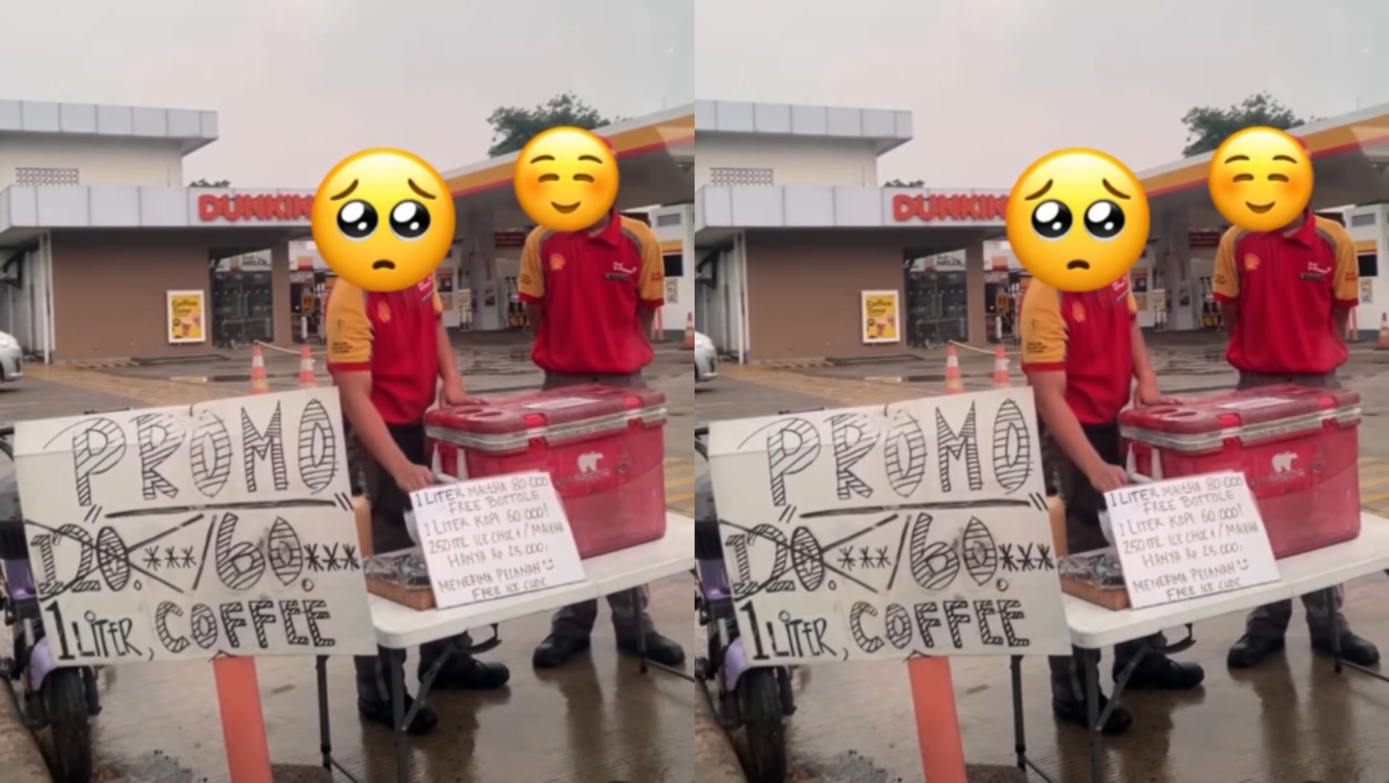 Petugas SPBU Shell Jualan Kopi <b>(Instagram)</b>