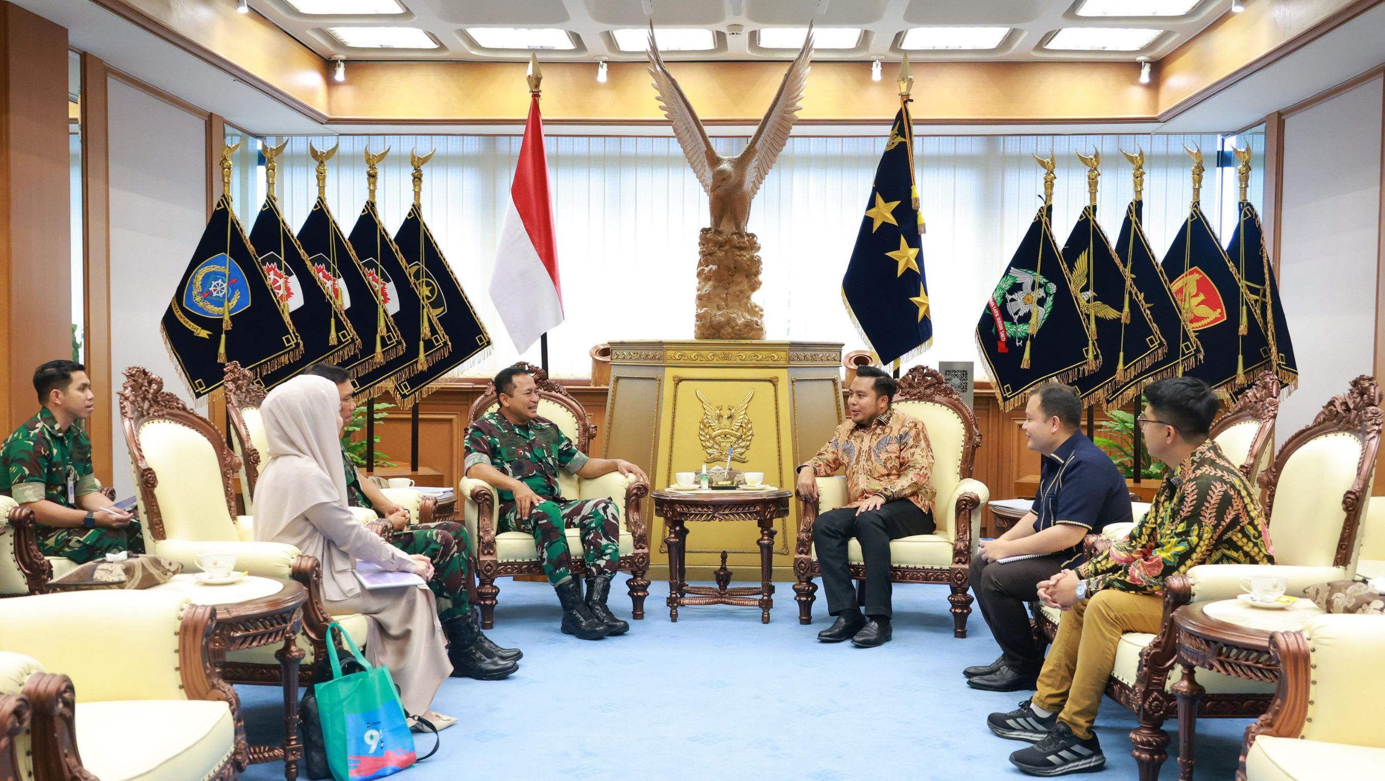 Audiensi Direksi Nusantara TV bersama Marsekal TNI Tonny Harjono (KSAU) di Mabes TNI AU. <b>(Ntvnews)</b>