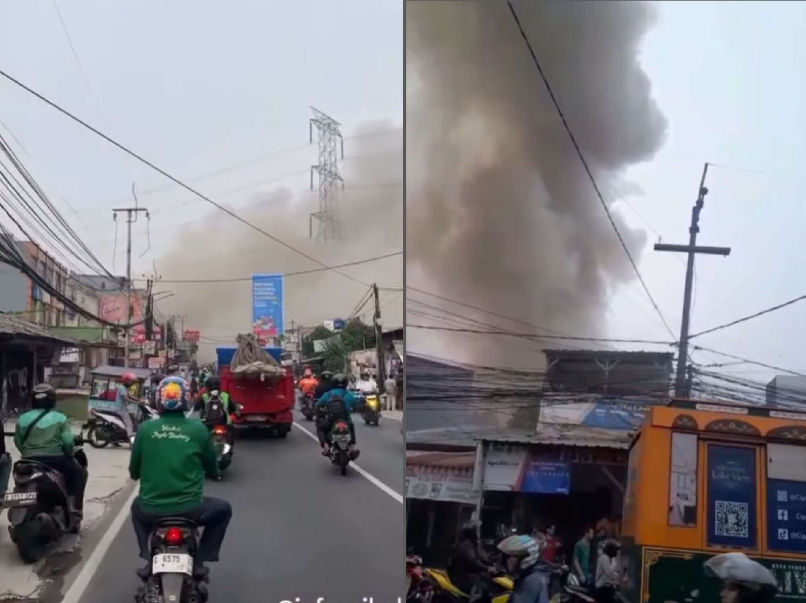 Terjadi kebakaran di Ciledug Indah 2, Pedurenan, Karang Tengah, Tangerang, Jumat (19/9/2025) Sore pukul 16.00 WIB. <b>(info ciledug)</b>