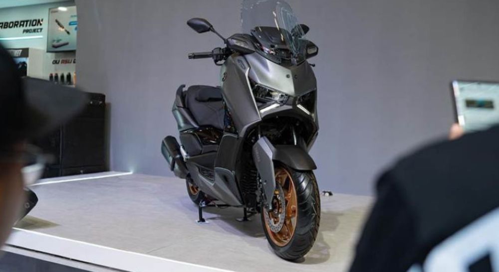 Yamaha XMAX Connected TechMAX resmi diluncurkan di IMOS 2025. (Foto: Adiantoro/NTV)