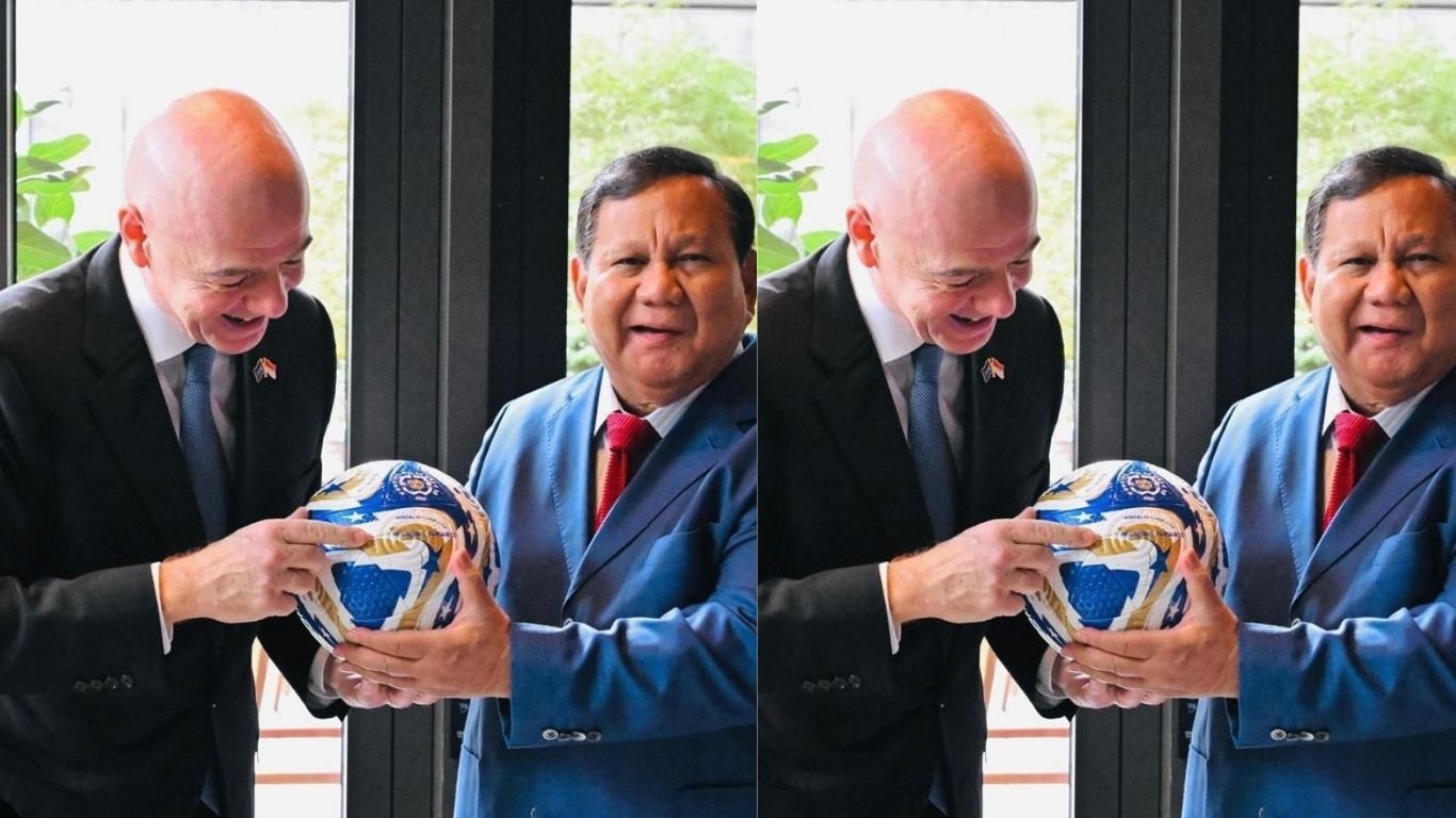 Presiden Prabowo Subianto bertemu dengan Presiden FIFA Gianni Infantino  <b>(Instagram @gianni_infantino)</b>