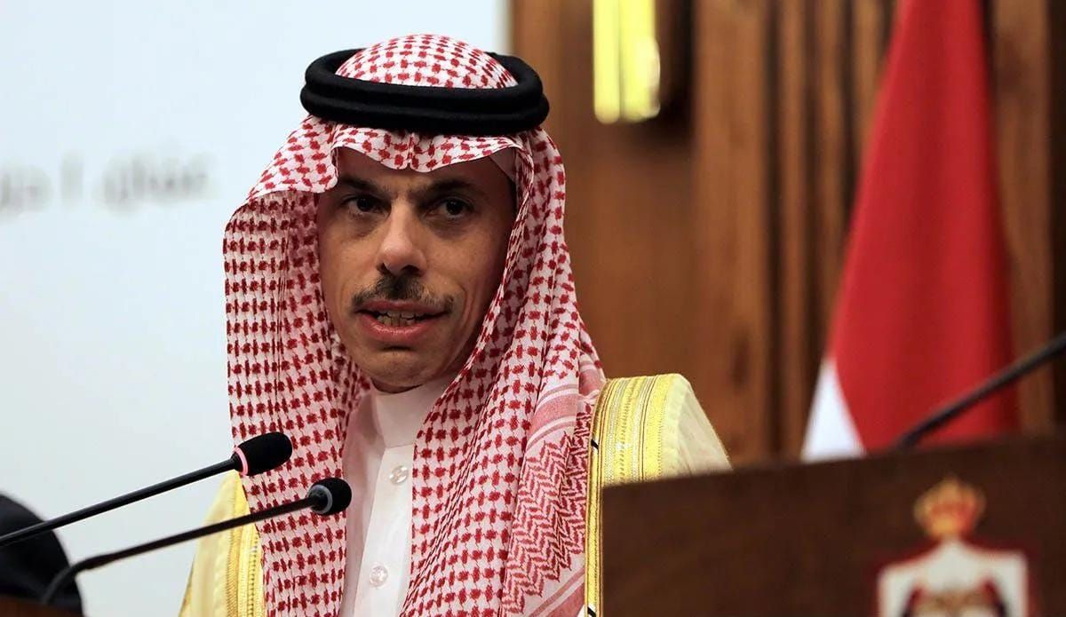 Menteri Luar Negeri Arab Saudi, Pangeran Faisal bin Farhan. ANTARA/Xinhua/Mohammad Abu Ghosh/aa. <b>(Antara)</b>