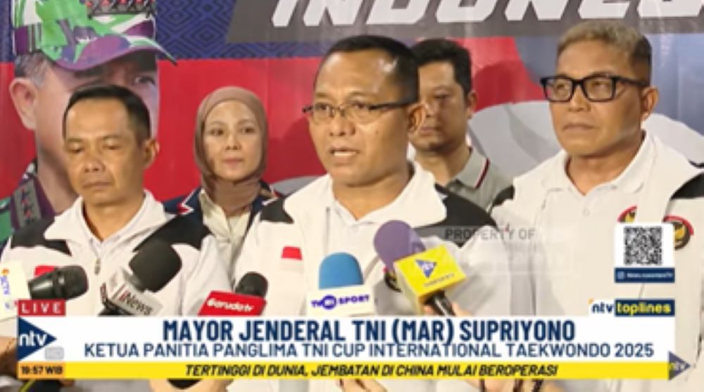 Ketua Panitia Panglima TNI Cup International Taekwondo 2025, Mayor Jenderal TNI (Mar) Supriyono