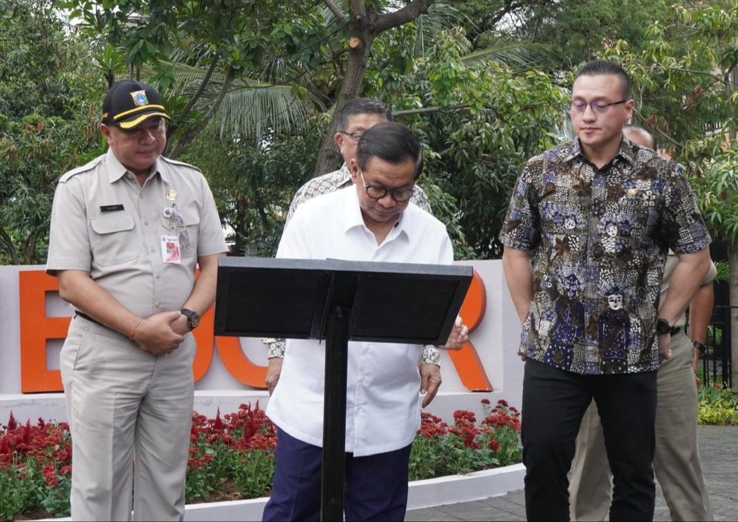Peresmian Taman Bugar oleh Gubernur Jakarta Pramono Anung. 