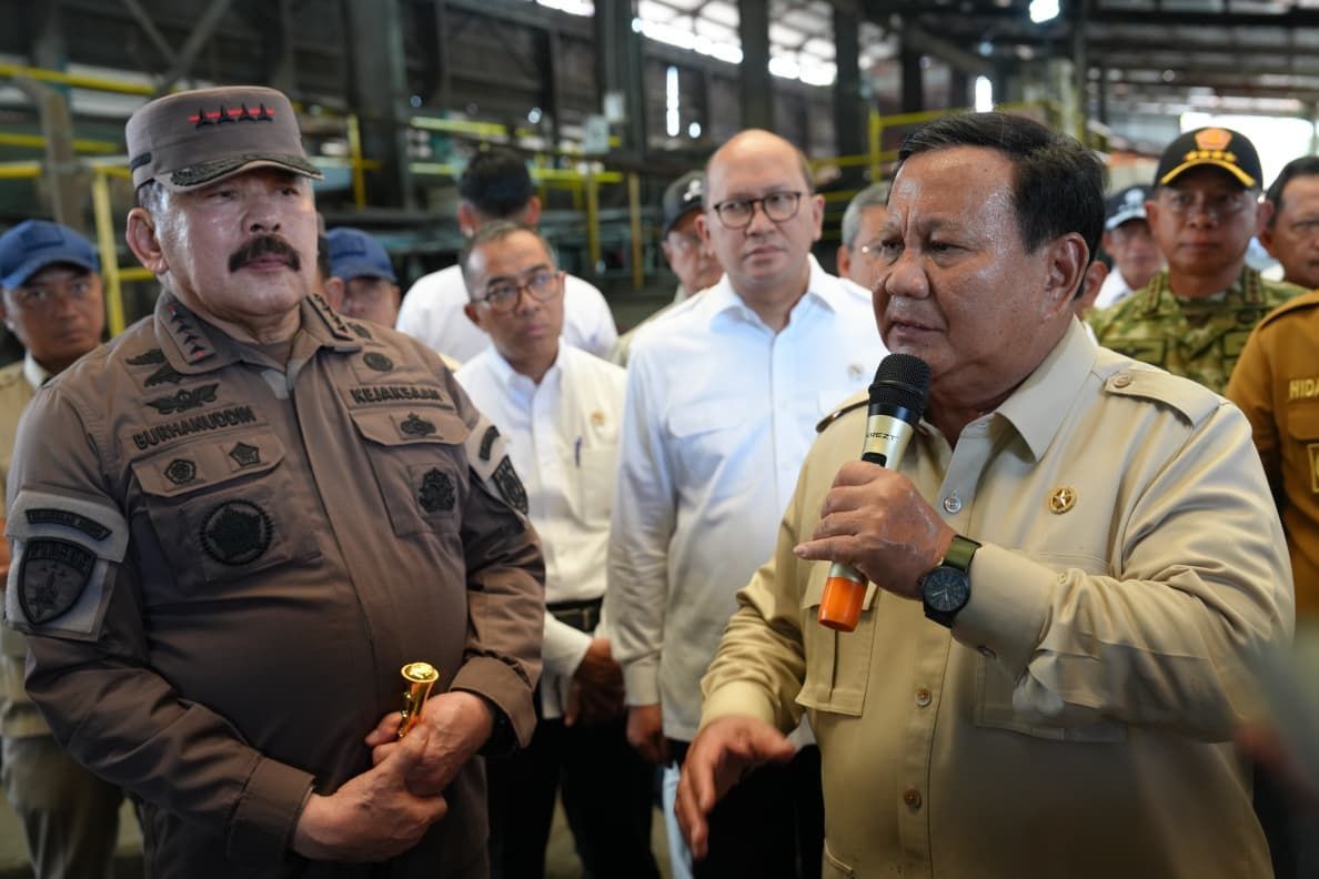 Presiden Prabowo Subianto dan Jaksa Agung ST Burhanuddin. 