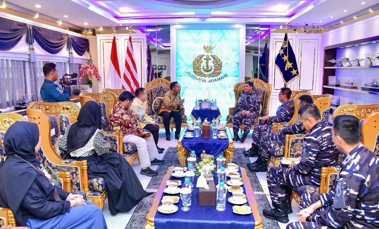 Nusantara TV melakukan audiensi dengan KSAL Laksamana TNI Muhammad Ali di Markas Besar TNI Angkatan Laut, Cilangkap, Jakarta, pada Selasa, 7 September 2025. 