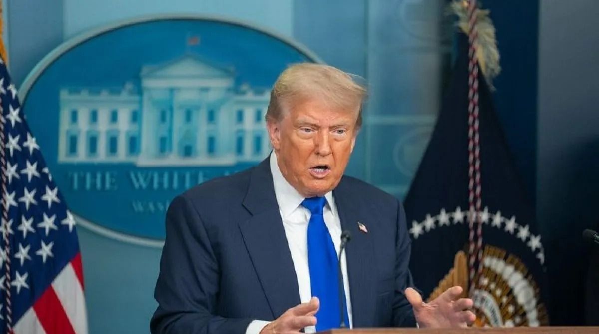 Presiden Amerika Serikat Donald Trump. ANTARA/Xinhua/Hu Yousong/aa. <b>(Antara)</b>