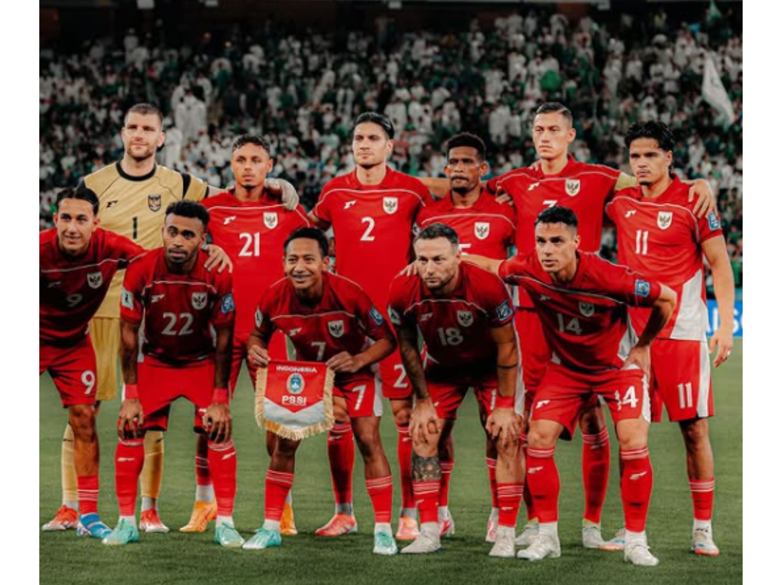 Timnas Indonesia saat lawan Arab Saudi <b>(Instagram @kevindiks2)</b>