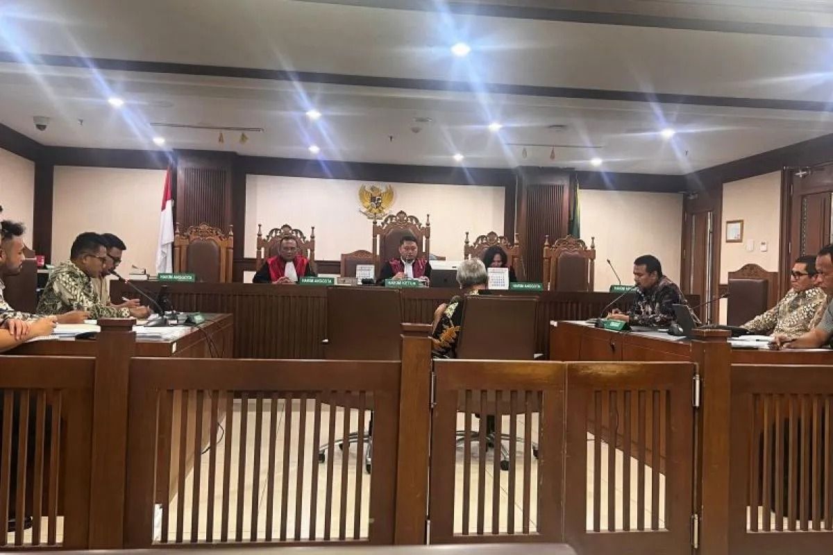Sidang pemberian keterangan ahli gugatan terkait Hotel Sultan di Pengadilan Negeri Jakarta Pusat, Selasa, 14 Oktober 2025. ANTARA/HO-PPKGBK <b>(Antara)</b>