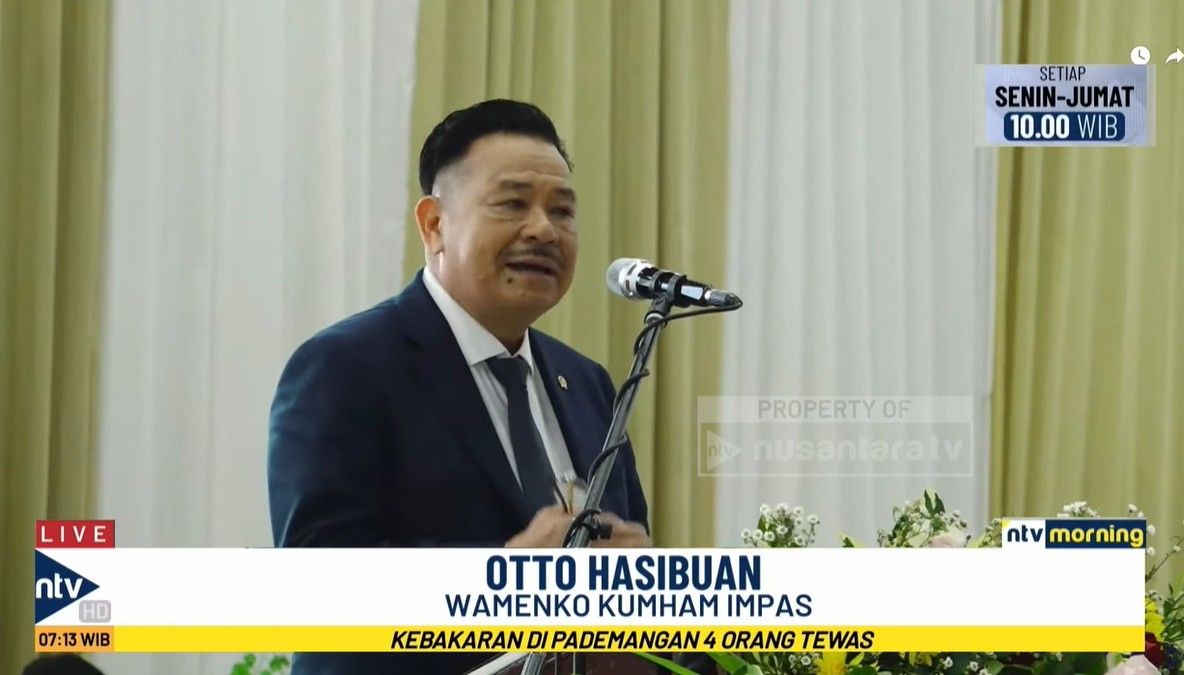 Wakil Menteri Koordinator Bidang Hukum, Hak Asasi Manusia, Imigrasi, dan Pemasyarakatan, Otto Hasibuan. 