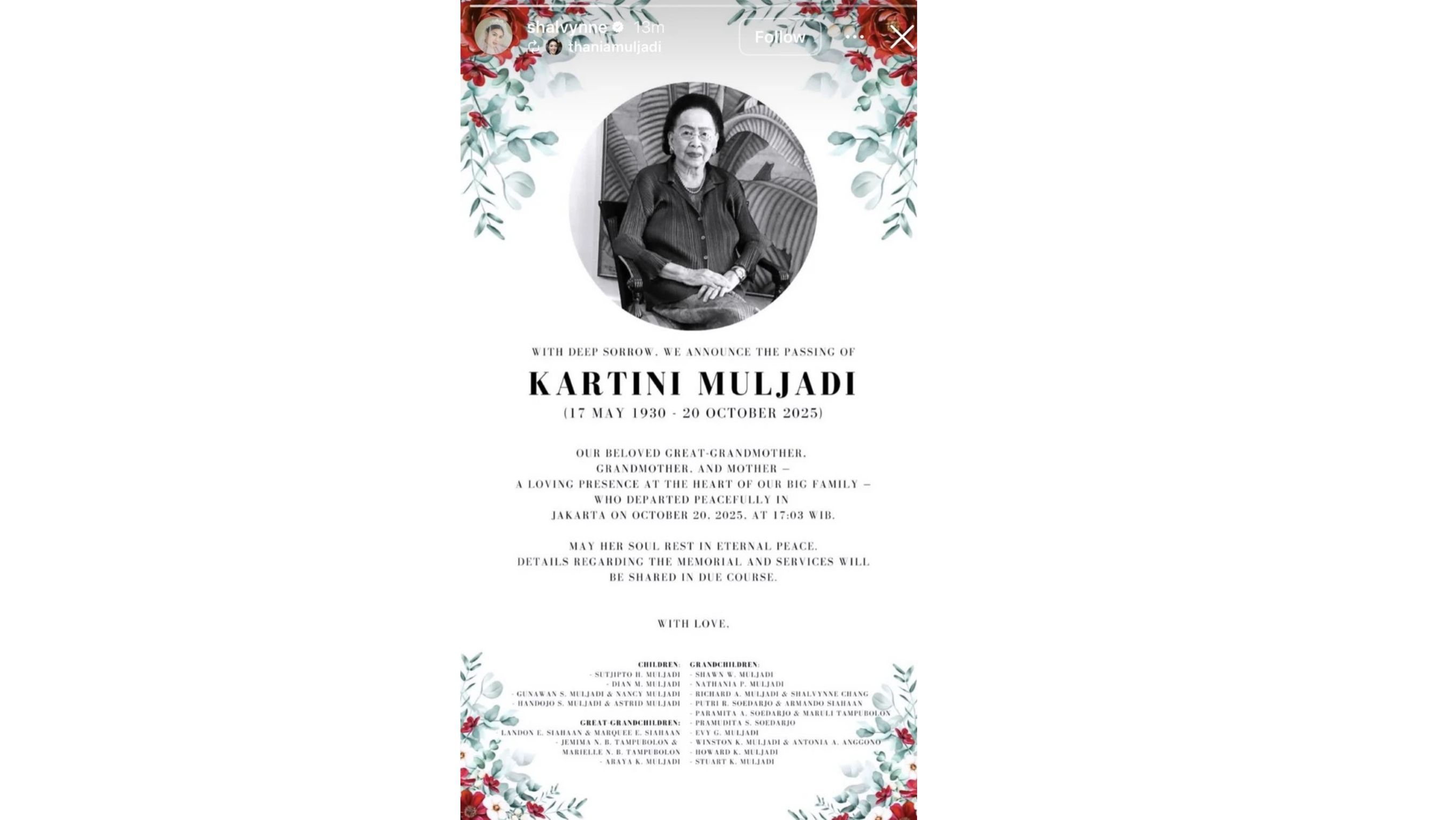 Kartini Muljadi <b>(Instagram)</b>