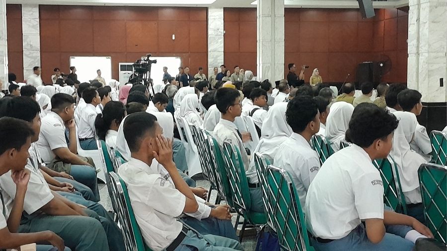 Siswa KJP Try Out <b>(Ntvnews.id/ Adiansyah)</b>