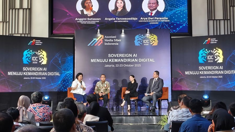 Indonesia Digital Conference (IDC) 2025 yang digelar Asosiasi Media Siber Indonesia (AMSI). <b>(Dok: NTVNews.id)</b>