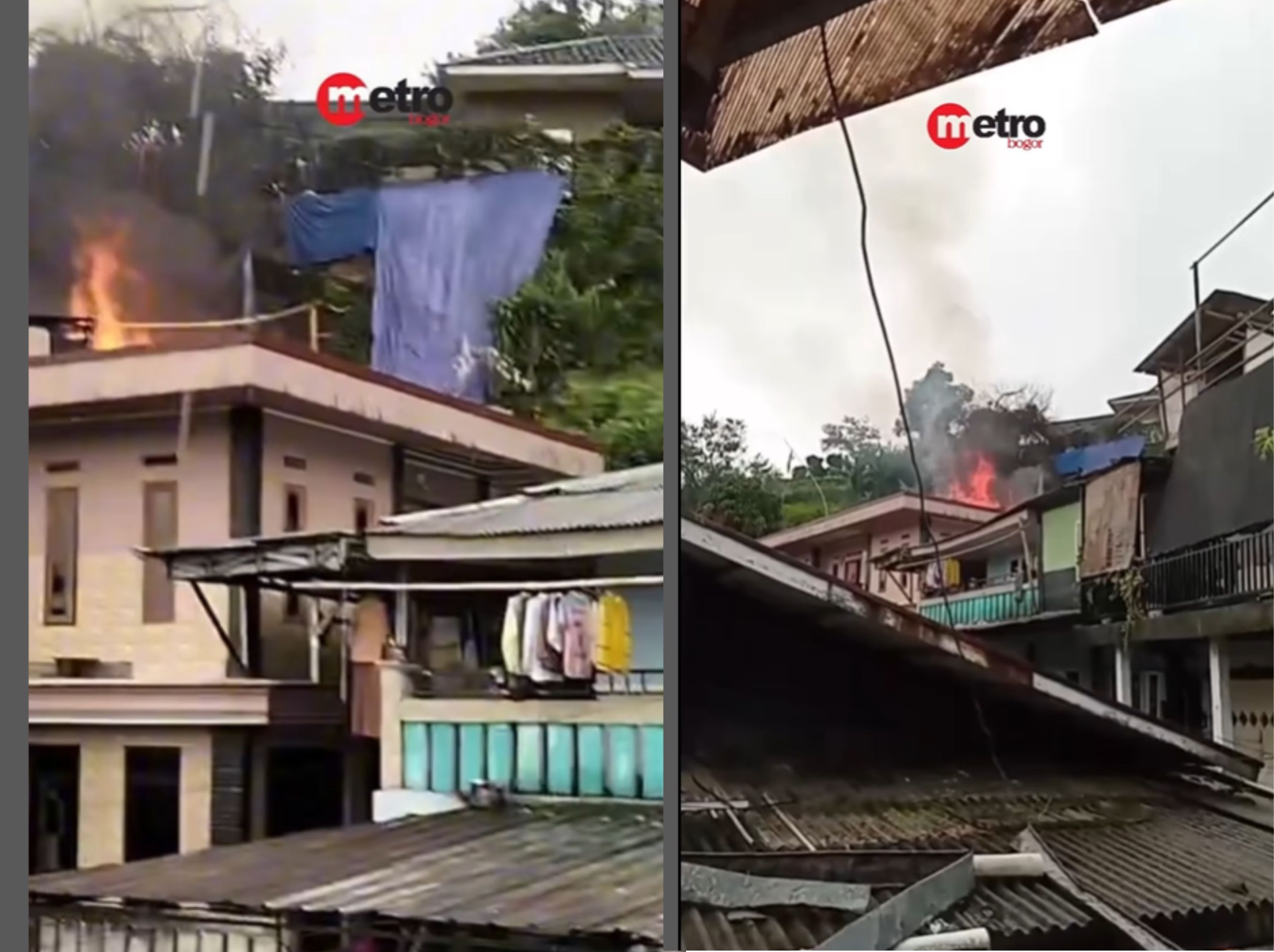 Ponpes di Puncak Bogor Kebakaran Hebat <b>(metro bogor)</b>