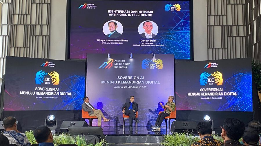 Indonesia Digital Conference (IDC) 2025 yang digelar Asosiasi Media Siber Indonesia (AMSI). <b>(Dok: NTVNews.id)</b>