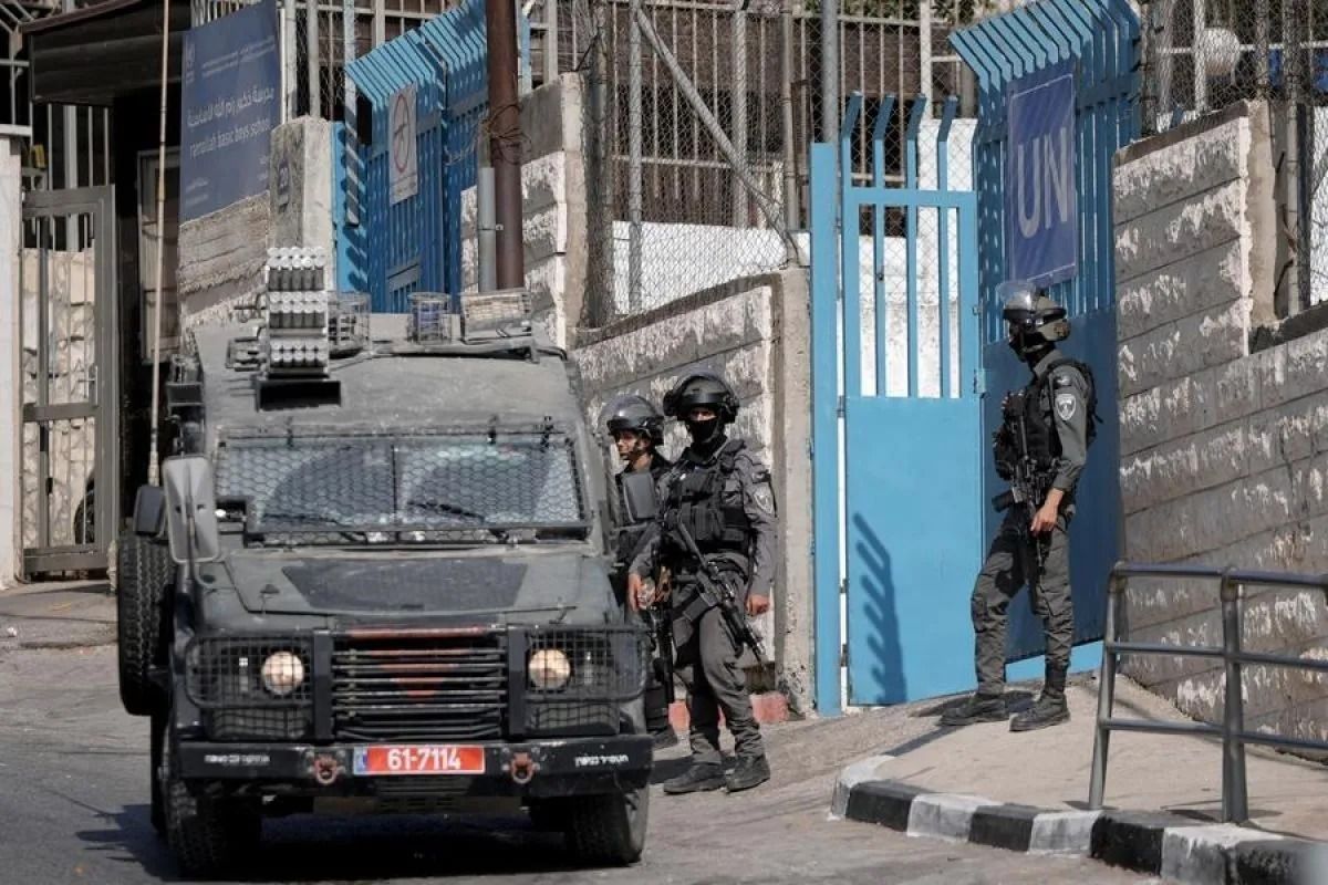 Anggota pasukan Israel terlihat selama operasi militer di Ramallah, Tepi Barat tengah, 16 September 2025. (ANTARA/Ayman Nobani/Xinhua.) <b>(Antara)</b>