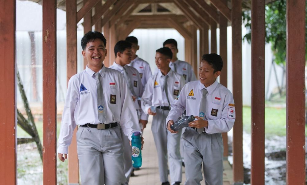 MIND ID bekerjasama dengan PT Timah Tbk menyelenggarakan Onboarding MINDucation x TIMAH: Pemali Boarding School Bersama Ruangguru Fase 2.0. (Foto: Istimewa)