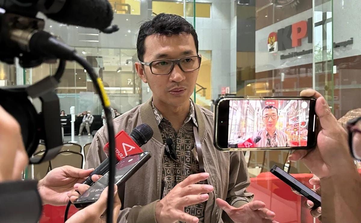 Juru Bicara Komisi Pemberantasan Korupsi Budi Prasetyo memberikan keterangan di Gedung Merah Putih KPK, Jakarta, Kamis 23 Oktober 2025. ANTARA/Rio Feisal. <b>(Antara)</b>