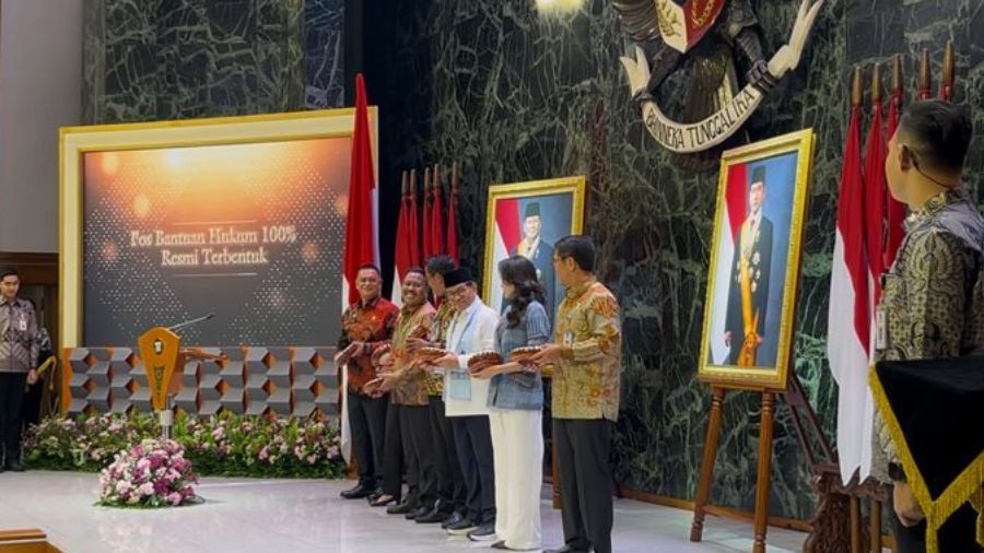 Peresmian Pos Bantuan Hukum (Posbankum) di seluruh kelurahan DKI Jakarta <b>(NTVNews.id/ Adiansyah)</b>