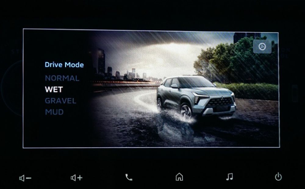 Salah satu mode yang menarik perhatian di Mitsubishi Xforce dan All-New Destinator adalah Mode "Wet". (Foto: Istimewa)