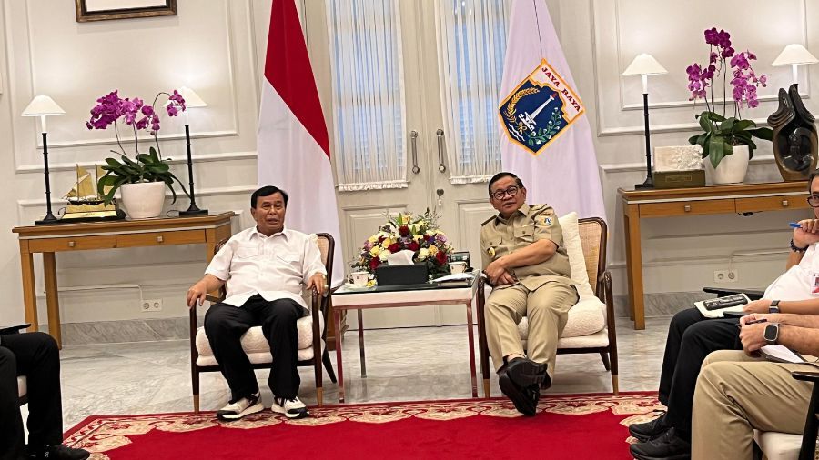 Nurdin Tampubolon dan Pramono Anung <b>(NTVNews.id/ Adiansyah)</b>