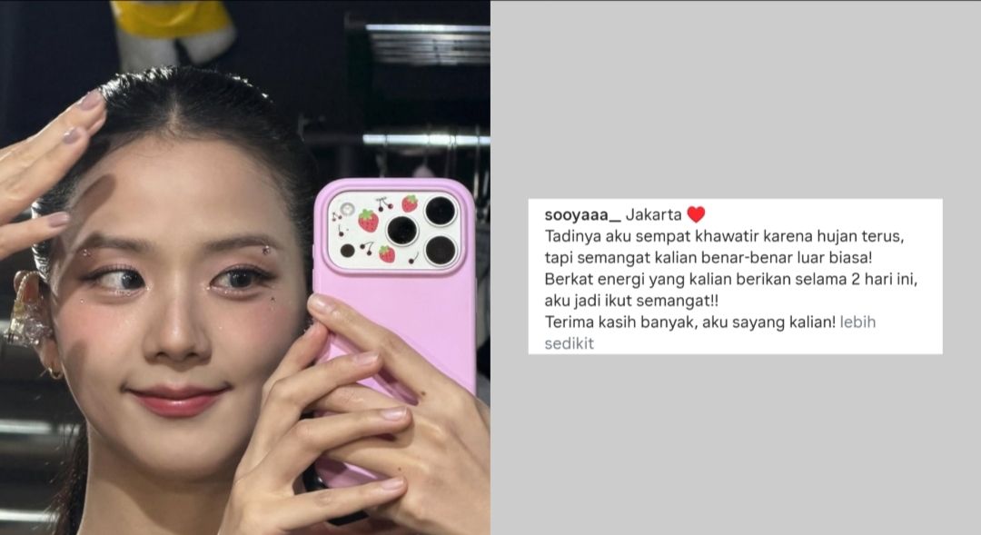 Postingan Jisoo pakai bahasa Indonesia di Instagram <b>(Instagram)</b>