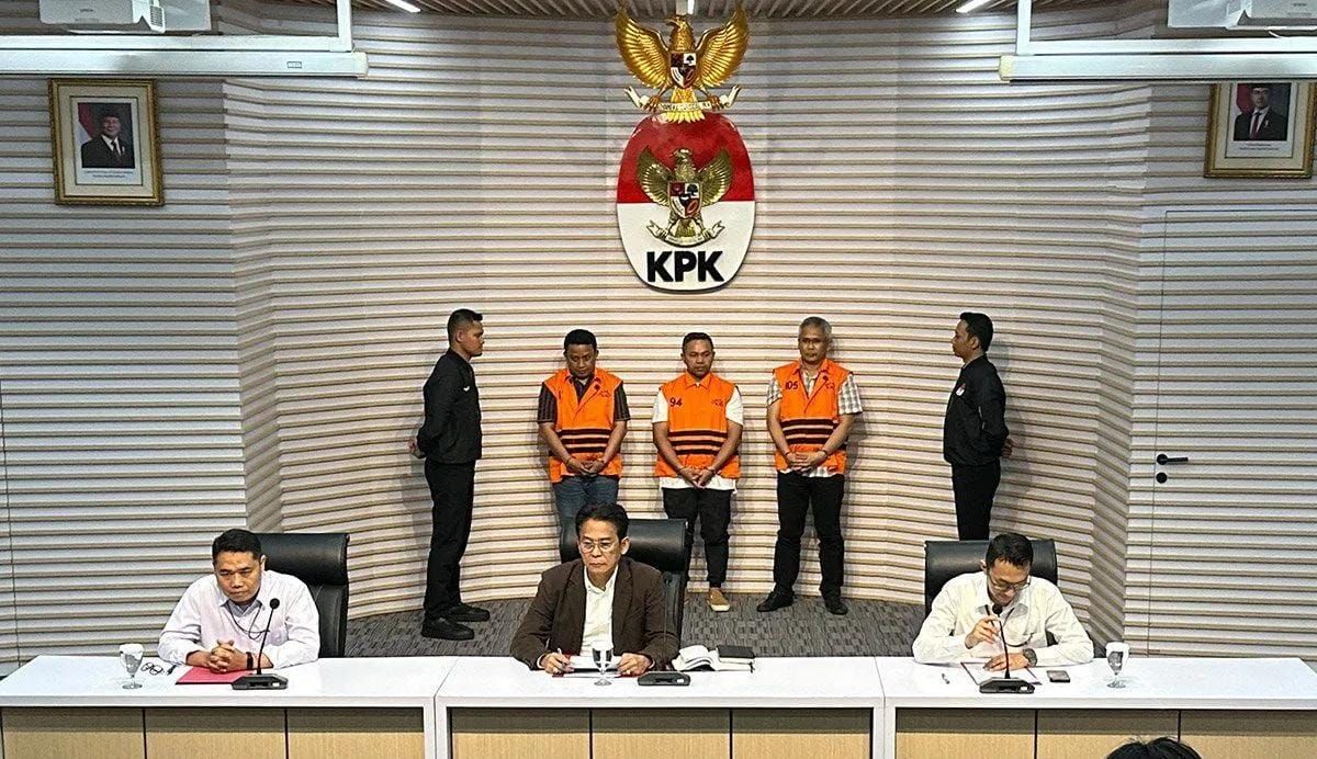  ketiga tersangka kasus dugaan korupsi <b>(Antara)</b>