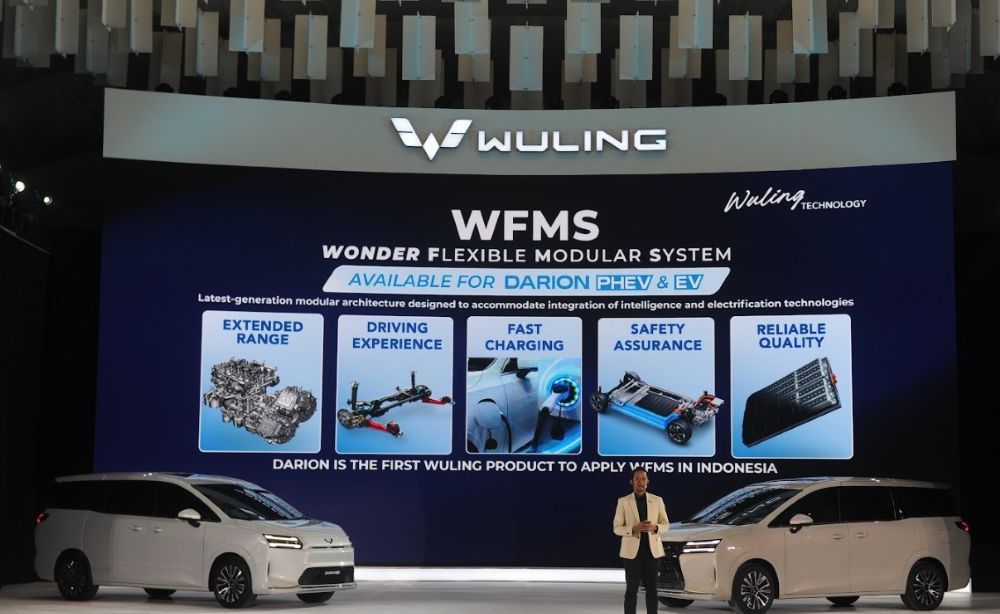 Wuling Darion resmi diluncurkan pada Rabu (5/11/2025), di Spike Airdome, PIK 2, Kabupaten Tangerang, Banten. (Foto: Istimewa/Adiantoro/NTV)