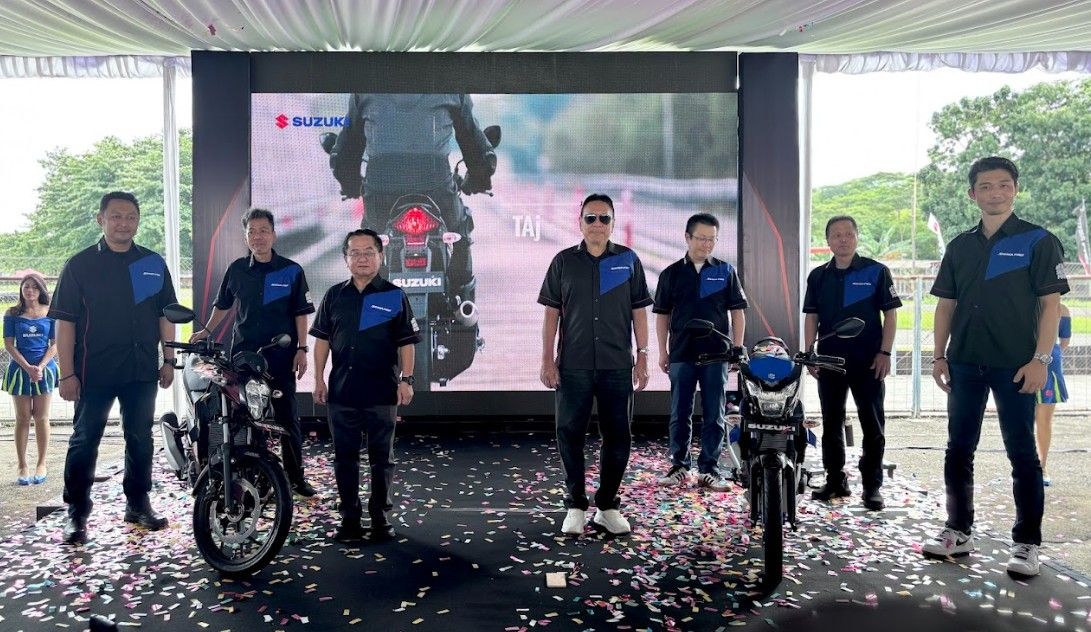 PT Suzuki Indomobil Sales (PT SIS) resmi meluncurkan evolusi terbaru dari motor legendaris mereka, Suzuki Satria PRO dan Satria F150.&nbsp;(Foto: Istimewa)