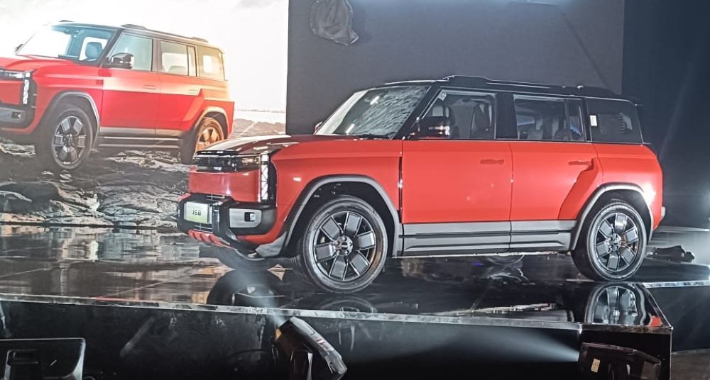 SUV listrik off-road Chery J6T resmi diluncurkan. (Foto: Adiantoro/NTV)