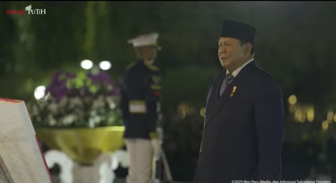 Prabowo Pimpin Upacara Ziarah Nasional dan Renungan Suci Hari Pahlawan di TMP Kalibata <b>(Istimewa)</b>