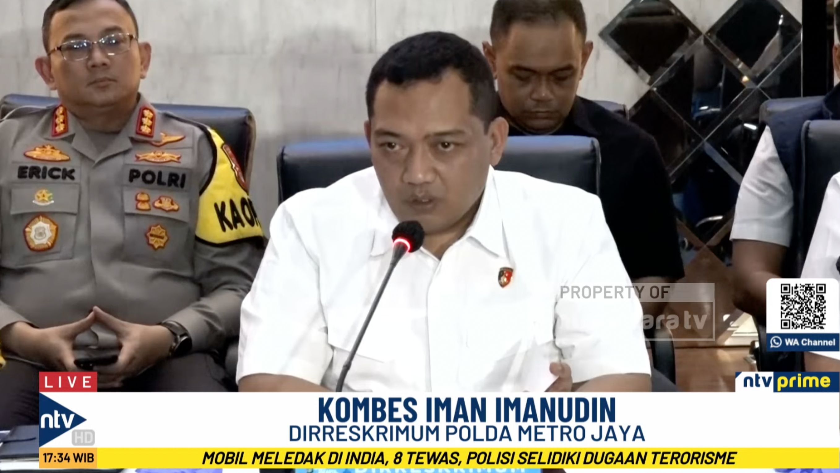 Dirreskrimum Polda Metro Jaya, Kombes Iman Imanudin. <b>(Ntvnews)</b>