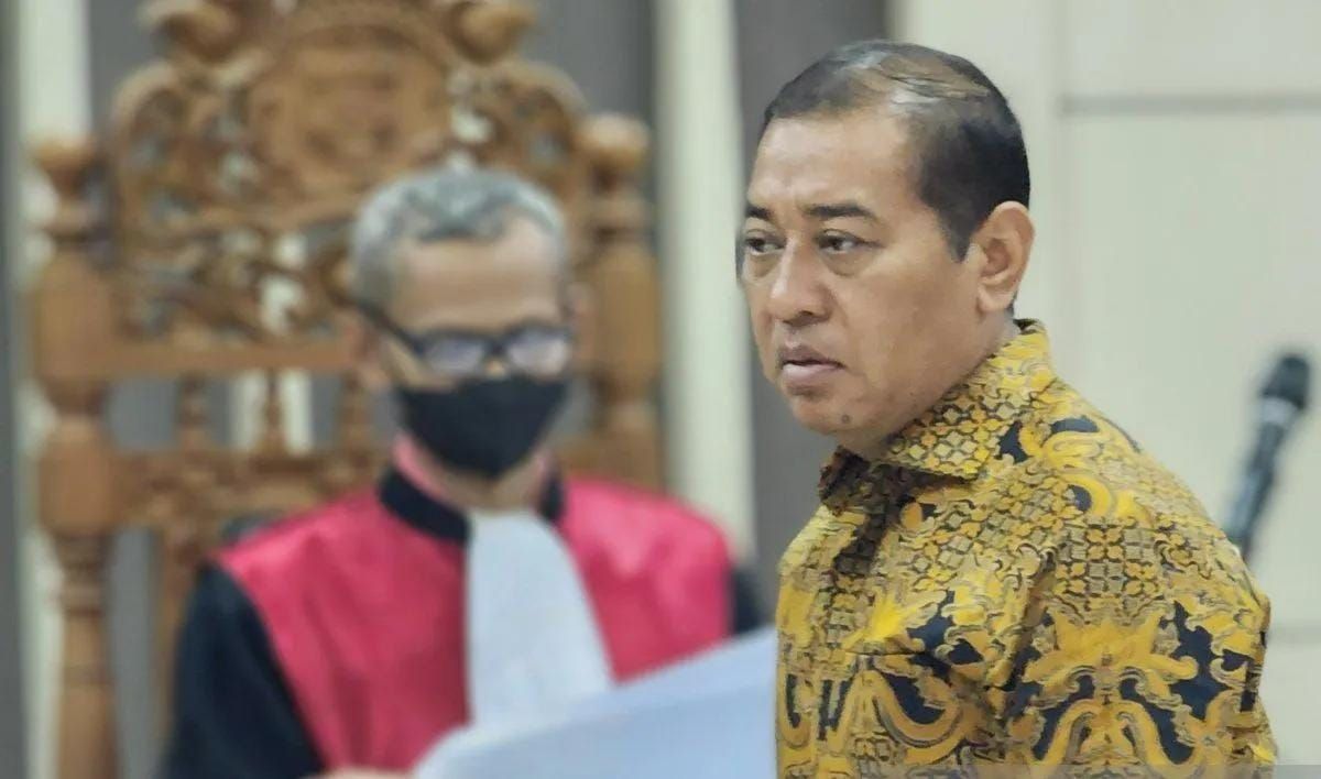 Pengusaha Billy Hariyanto alias Billy Beras saat diperiksa sebagai saksi dalam sidang di Pengadilan Tipikor Semarang, Kamis 9 November 2025. ANTARA/I.C. Senjaya <b>(Antara)</b>