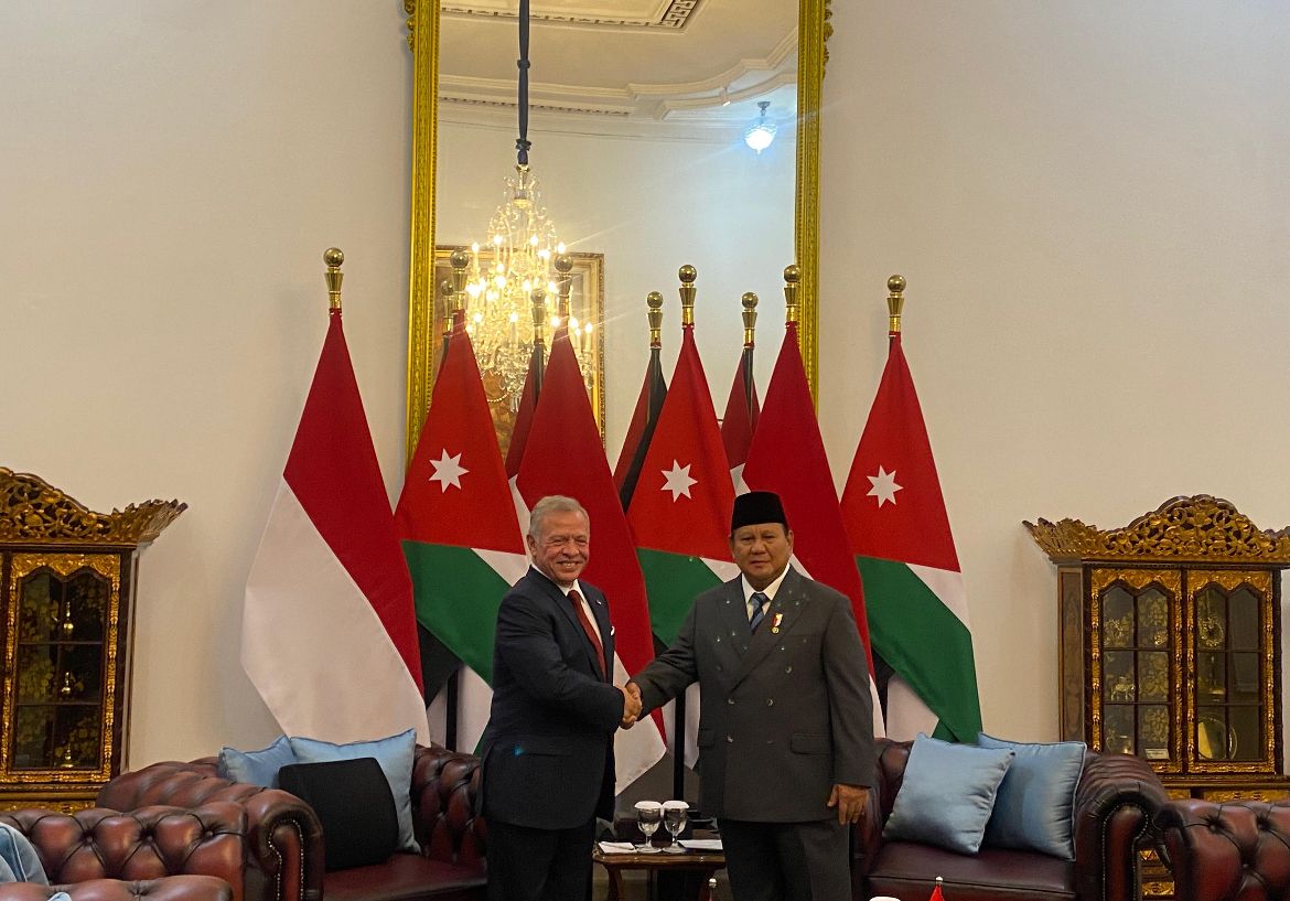 Raja Abdullah II ke Prabowo: Saya Bangga dan Merasa Terhomat Bertemu Sahabat Lama Saya <b>(Istimewa)</b>