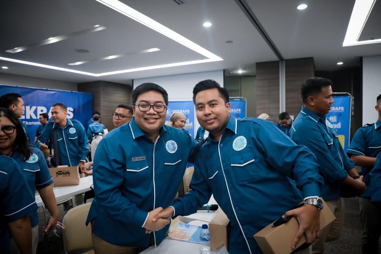 Ketua Umum DPP Gekrafs Kawendra Lukistian dan Tommy William Tampubolon, Direksi Nusantara TV <b>(Gekrafs)</b>