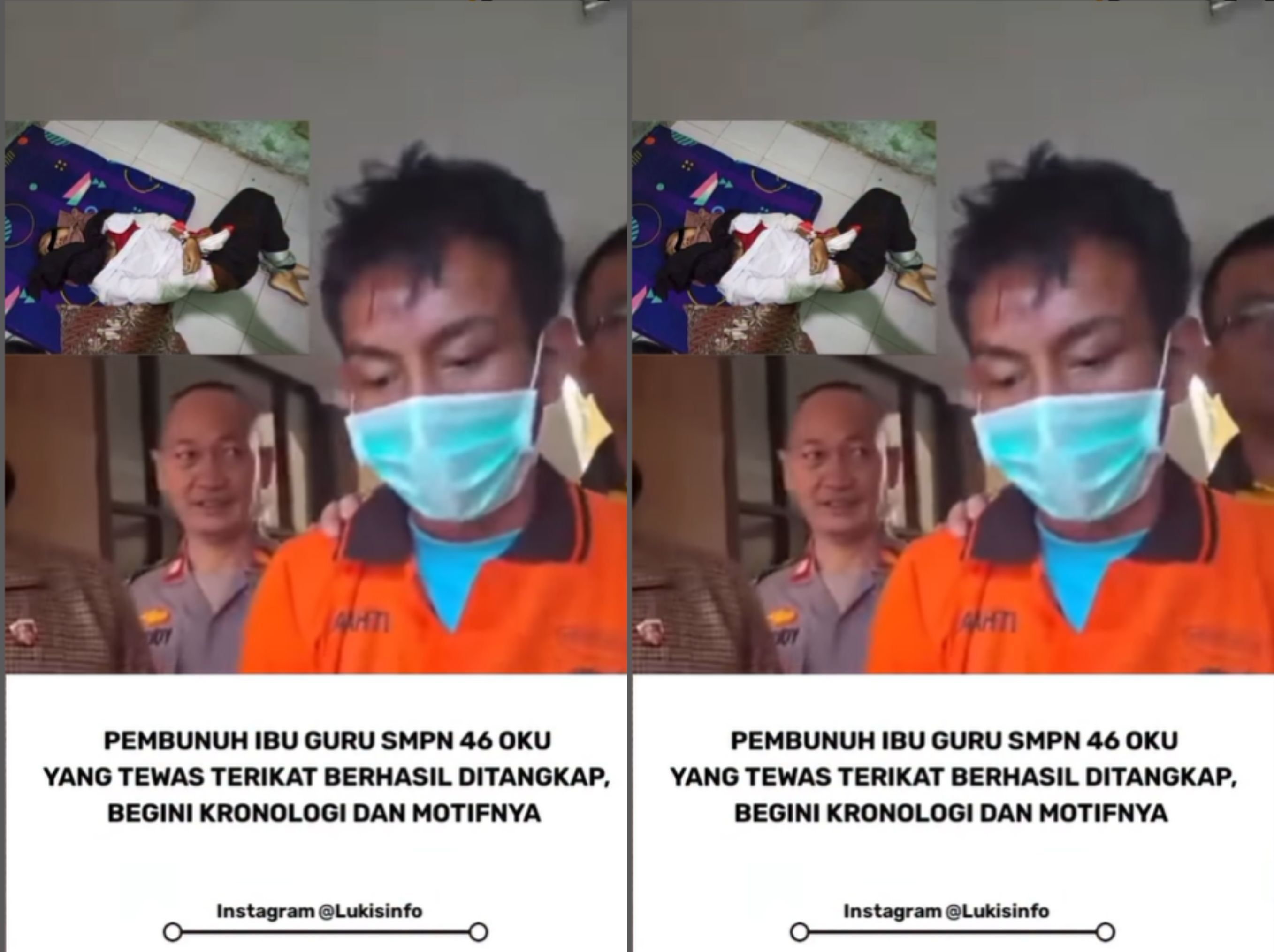 Tampang Bengis Pelaku Pembunuh Guru Muda, Tangan dan Kaki Diikat <b>(lukis info)</b>