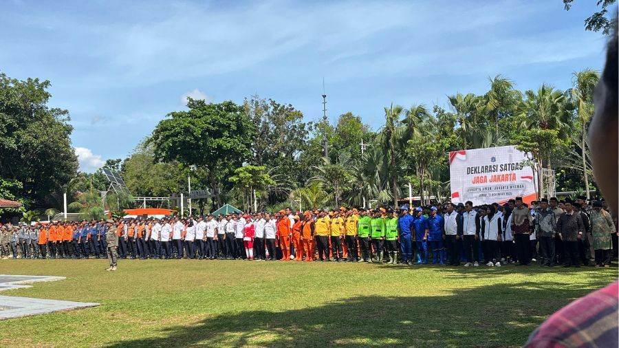 Deklarasi Satgas Jaga Jakarta  <b>(NTVNews.id/ Adiansyah)</b>