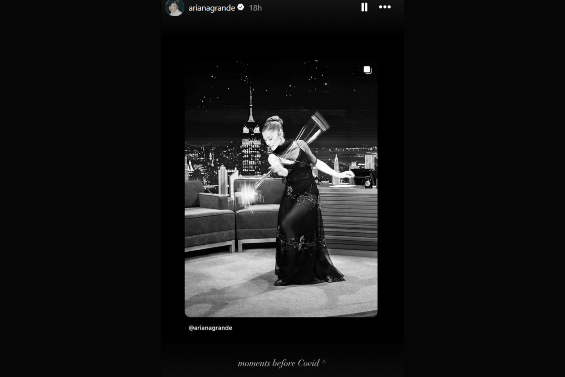 Ariana Grande positif covid <b>(Instagram @arianagrande)</b>