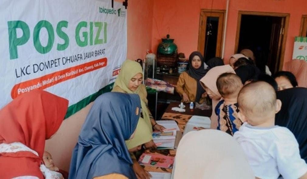 Pos Gizi yang adakan oleh Dompet Dhuafa Dorong Penurunan Stunting