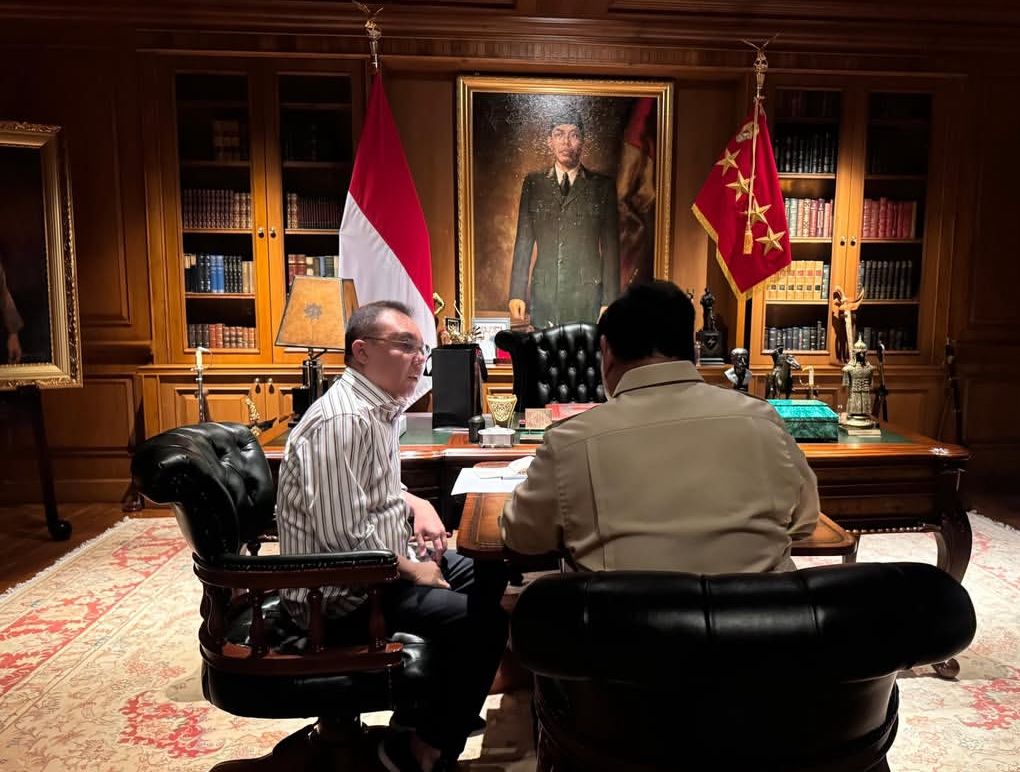 Presiden Prabowo Subianto kembali menggelar pertemuan empat mata dengan Wakil Ketua DPR Sufmi Dasco Ahmad <b>(Instagram)</b>