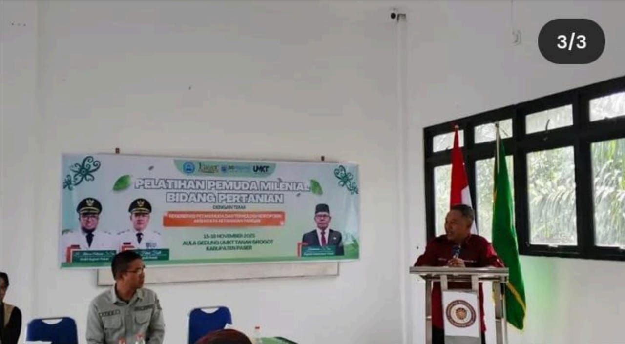 (Pelatihan Pemuda Milenial Bidang Pertanian dengan Tema Regenerasi Petani Muda dan Teknologi Hidroponik Aksi Nyata Ketahanan Pangan di Kabupaten Paser) 