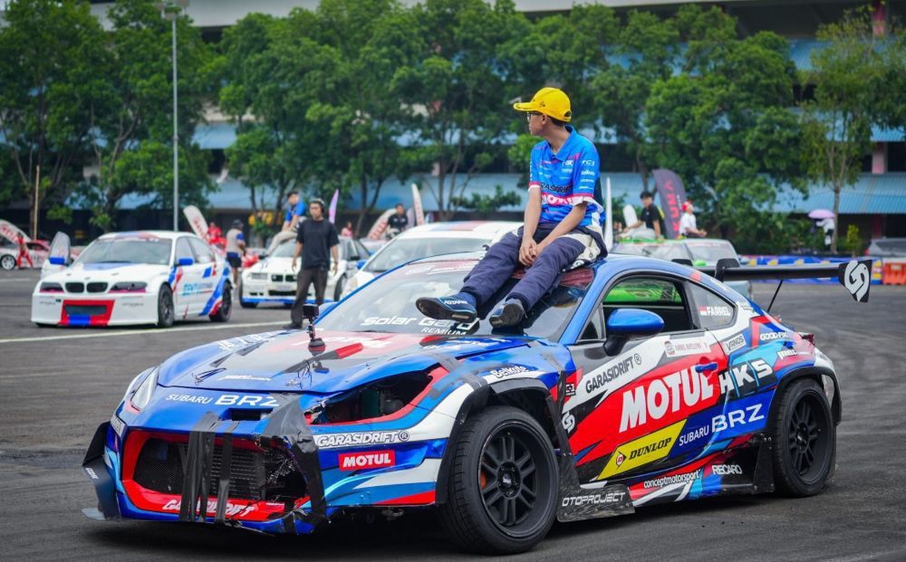 Kementerian Ekraf dorong ekosistem desain otomotif melalui apresiasi di ajang drifting nasional, Sentul Otopark, Bogor, Minggu (23/11/2025). (Foto: Dok. Biro Komunikasi Kementerian Ekonomi Kreatif/Badan Ekonomi Kreatif) 