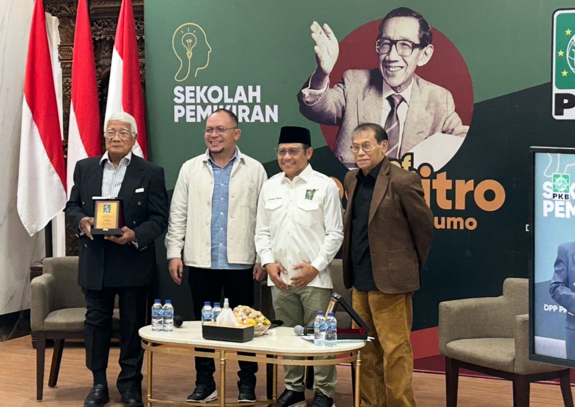 Ketua Umum PKB Muhaimin Iskandar / Cak Imin di Sekolah Pemikiran Prof. Soemitro Djojohadikusumo <b>(NTVnews.id)</b>