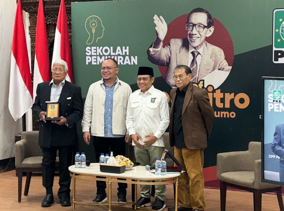 Ketua Umum PKB Muhaimin Iskandar / Cak Imin di Sekolah Pemikiran Prof. Soemitro Djojohadikusumo <b>(NTVnews.id)</b>