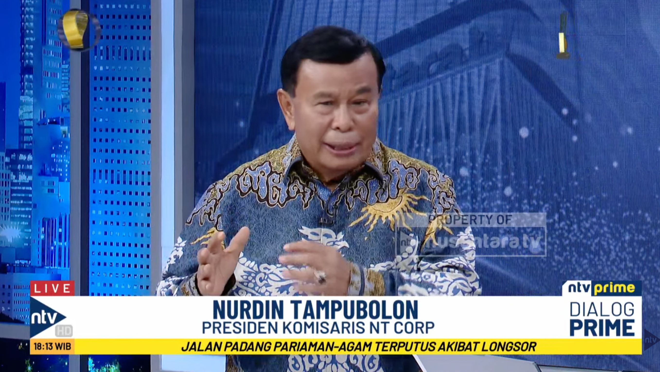 Presiden Komisaris Nusantara TV Nurdin Tampubolon. <b>(Ntvnews)</b>