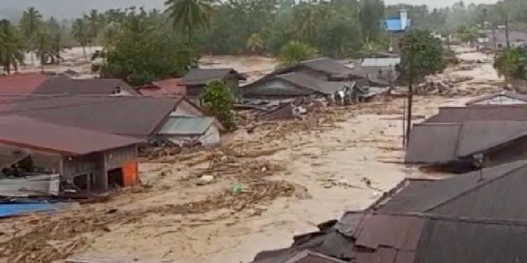 Banjir bandang di Tapanuli Selatan. <b>(Rmol Sumut)</b>